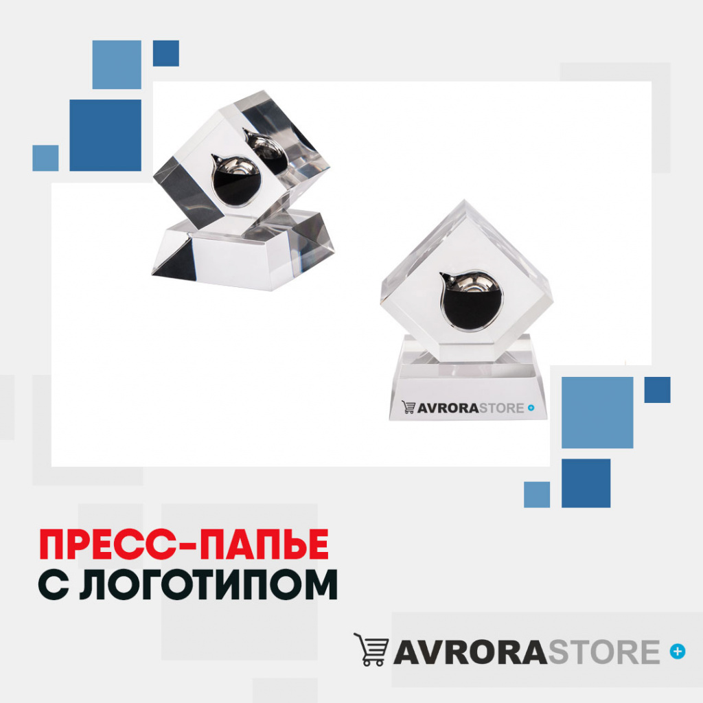 Пресс-папье с логотипом в Костроме купить на заказ в кибермаркете AvroraSTORE